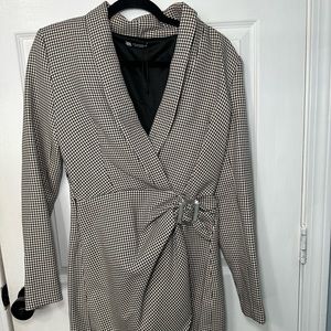 ZARA Women’s Houndstooth Blazer dress